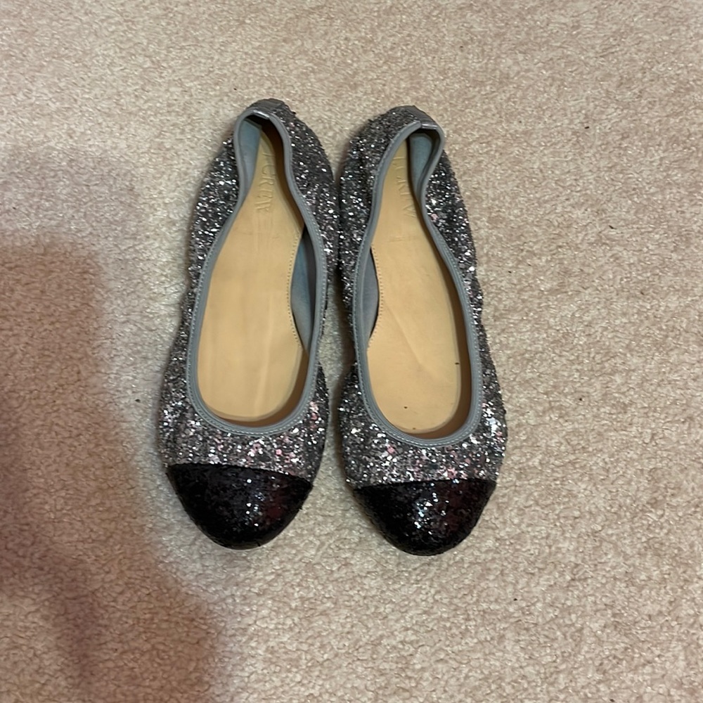 J.Crew sparkle ballet flats